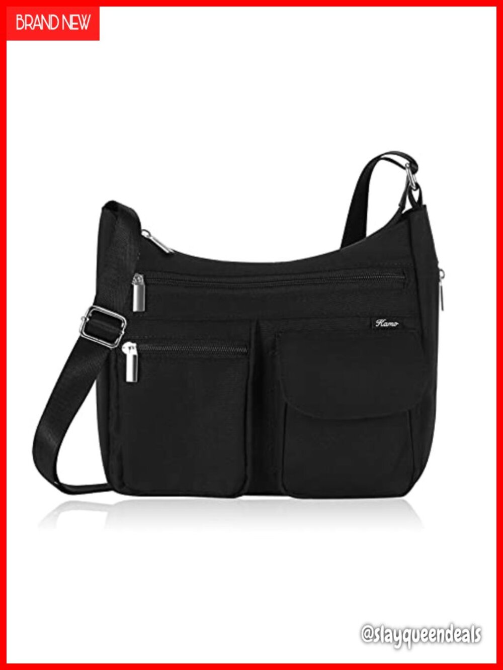 Kamo Women's Crossbody Bag Multi-Pocket Lightweight Messenger Purse Handbag